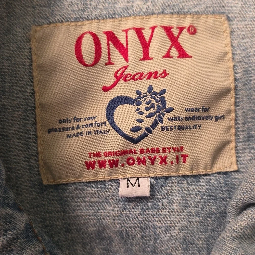 Vintage Y2K Euro Onix Denim Jacket Size M